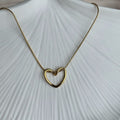 Minimal Heart Gold Necklace