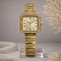 Premium Crystal Square Dial Watch