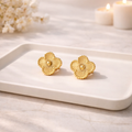 Gold Clover Earrings
