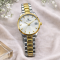 Two-Tone Classic Date Watch – Silver Dial