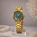 Premium Gold Watch – Emerald Dial